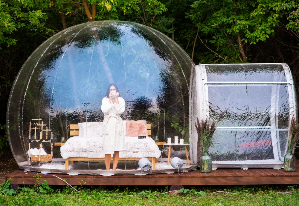 plastic bubble tent