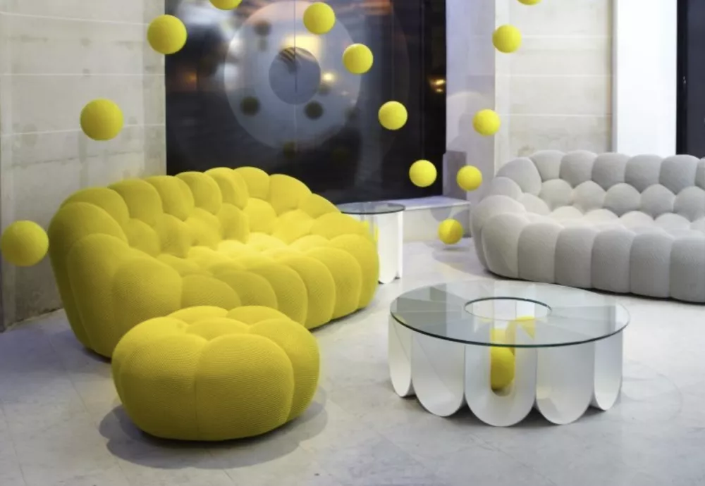 bubble couch green